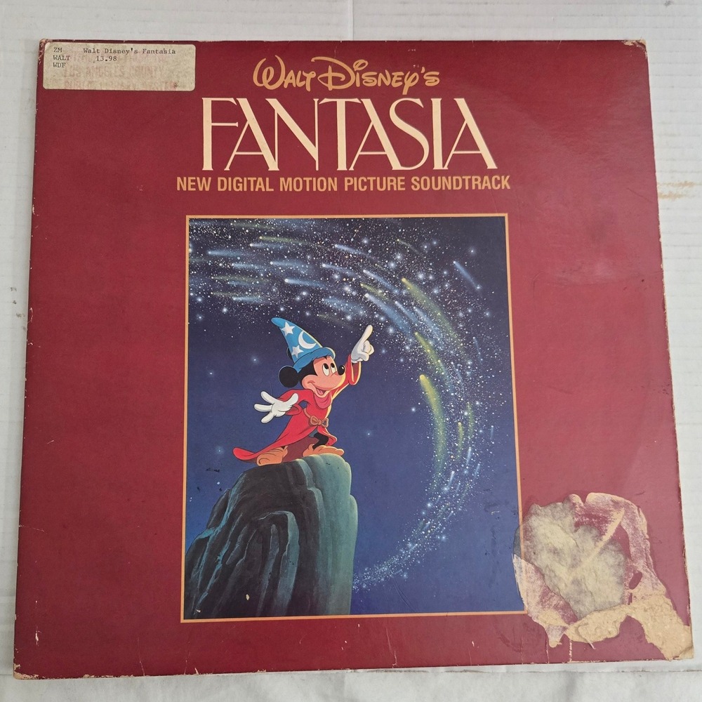 Disney Fantasia Vinyl Soundtrack 2 LP 1982 Buena Vista Sorcerer Mickey Gatefold